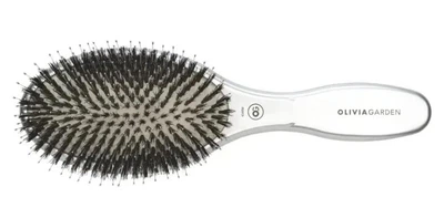 Щетка Expert Care Oval Boar&Nylon Bristles Silver Olivia Garden