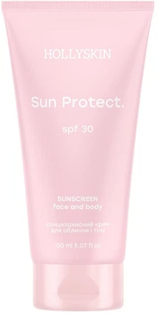 Сонцезахисний крем для обличчя і тіла SPF 30 Hollyskin Sun Protect Face & Body Cream SPF 30 150 мл