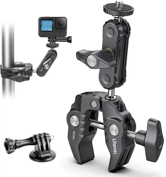Кріплення Super Clamp Ulanzi R094 з кульовою головкою 360°для камер,моніторов,Gopro і інших екшн камер з металу та різьбою 1/4"-20 і 3/8"-16