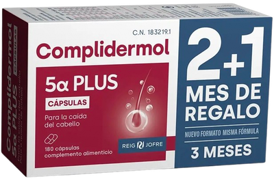 Suplement diety Complidermol 5 Alfa Plus 180 kapsułek (8435373709328)