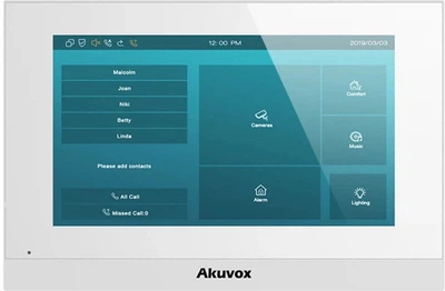 Wideodomofon SIP Akuvox C313W 7" White (6933964802530)