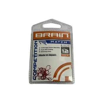 Крючок Brain Match B1020 #12 (20 шт/уп) к:red,1858.80.26
