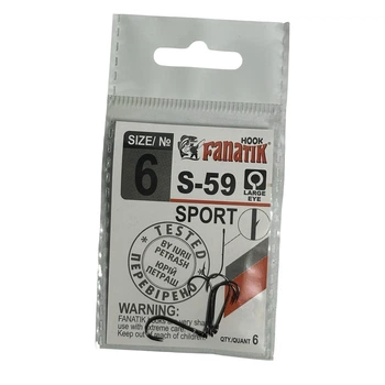 Гачок FANATIK SPORT S-59 №6 6шт.,S-59-6