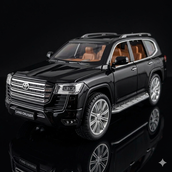 Колекційна машинка Toyota Land Cruiser 300 ZX Модель 1:24 Чорний