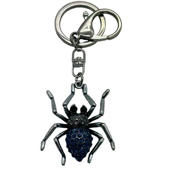 Брелок Паук со стразами Spider Rhinestone Keychain