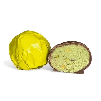 Дубайские конфеты LUX CHOCO 3126 с фисташкой и тестом катаифи 1 шт 40 гр