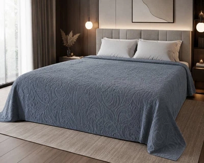 Простынь махровая жаккардовая Parisa Home 150х200 плотность 400 г/м2 серая