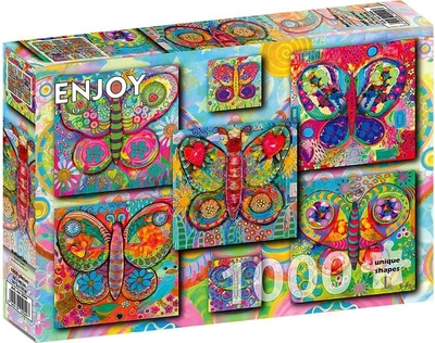 Пазл Enjoy Кольорові метелики 1000 елементів 112431 (5949194020447)