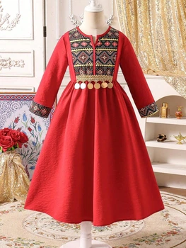 Платье Shein sk2412056199837701 100 см красное (100012472)