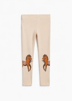 Леггинсы из хлопка H&M 932743018c66 116см бежевые (100013044)