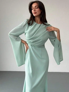 Платье Shein sz25061674845157490 M бирюзовое (100012365)
