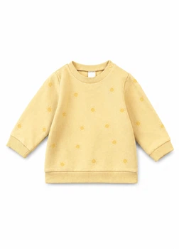 Свитшот из хлопка H&M 579010c66 74см желтый (100013041)