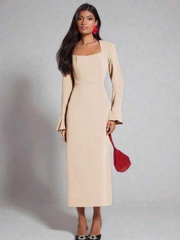 Сукня Shein sz25030823107904244 XS бежева (100012329)