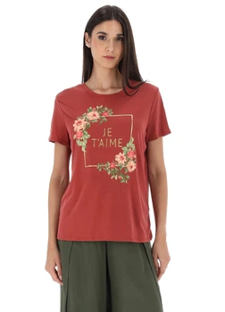 Футболка из вискозы Vero moda 10327137c64 M коричневая (100011842)