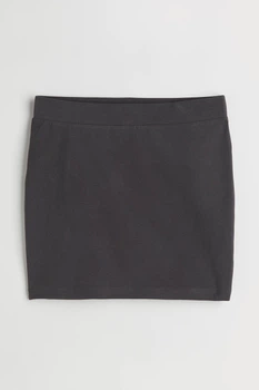 Юбка из хлопка H&M 1063201003c63 M серая (100011626)