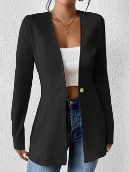 Піджак Shein sz25092889857715159 XXS чорний (100012096)