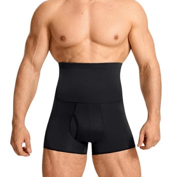 Корректирующие мужские трусы с высокой талией TormBoxers, черные, размер L-XL