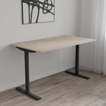 Стіл письмовий Space Ferrum-decor 750x1000x600 Чорний метал ДСП Дуб Сан-Марино 16 мм (SPACE004)