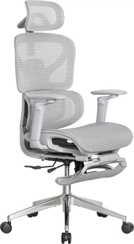 Офисное кресло Mealux M6 Air Massage с масажором Серое (HF-M6 M/G)