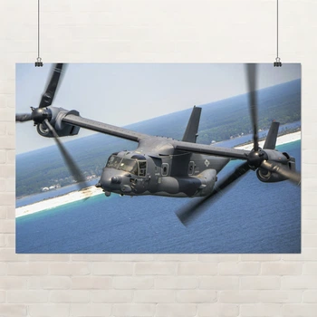 Постер Конвертоплан V-22 Osprey, військова авіація, A3 28×42 см (id6648)