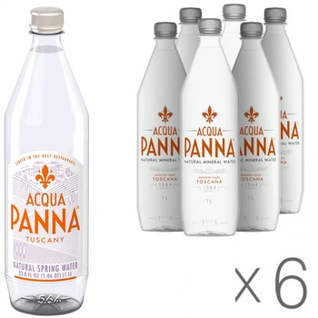 Упаковка негазированной минеральной воды Acqua Panna, 6 шт. х 1 л, ПЭТ