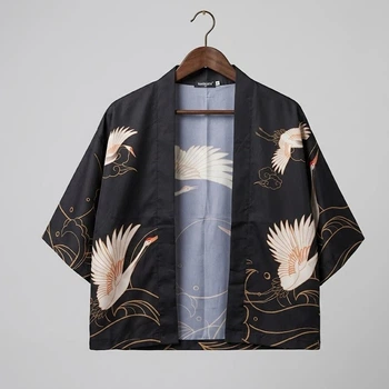 Накидка-кімоно стиль хаорі Honey Fashion Accessories Onesize чорний (50к026)