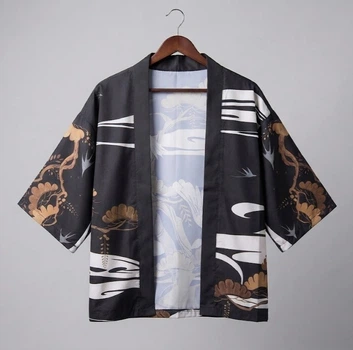 Накидка-кімоно стиль хаорі Honey Fashion Accessories Onesize чорний (50к027)