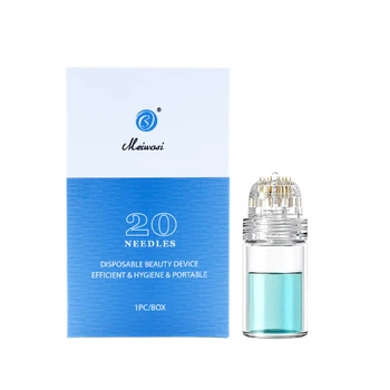 Мезоштамп (дермаштамп Derma Stamp) с титановыми микроголками 20G для домашнего ухода за кожей