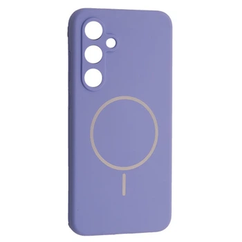 Чохол Silicone Case luxury+MagSafe for Samsung S25 Elegant Purple