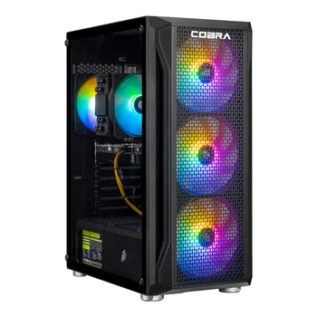 Ігровий комп`ютер COBRA Advanced (A56.32.S5.56T8.26636); AMD Ryzen 5 5600/3.5 - 4.4 ГГц/GeForce RTX 5060 Ti/8 ГБ/DDR4/32 ГБ/SSD 500 ГБ/без ОС/1000 Мбіт/с/600 Вт/Black