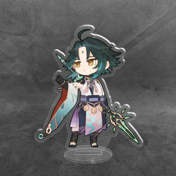 Акриловая коллекционная фигурка Геншин Импакт Genshin Impact Chibi Сяо 10 см