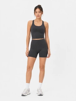 Топ для спорту Primark світло-чорний KLRNQ394 L