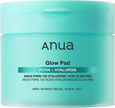 Пады для лица Anua Pdrn 100 Hyaluronic Acid Glow увлажняющие 60 шт (8809640738456)