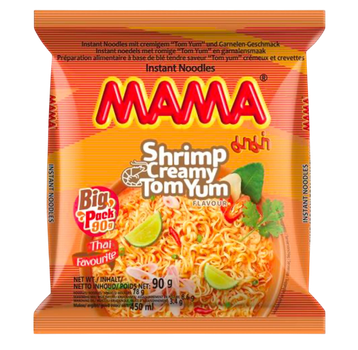 Лапша с кремовым соусом со вкусом креветки Том Ям МАМА 90 г
