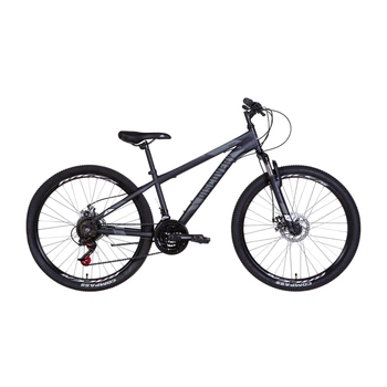 Велосипед горный 26" Discovery Rider AM DD рама 13" на рост 130-155 см графитовый (OPS-DIS-26-522)