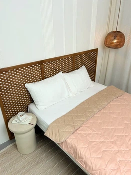Літня ковдра ODA двоспальна 175х210см 150 г/м² рожевий (AP507)