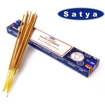 Ароматичні палички Сила Рейки Satya Reiki Power 15 грам Сатья індійські пахощі Аромат для медитацій