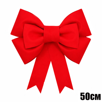 Большой Бант-Венок 50см (20") Красный