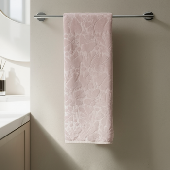 Полотенце для ванной 50х90 см из хлопка универсальное сиреневое Colorful Home PS-6899