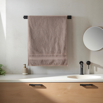 Банное полотенце 70х140 см хлопковое для дома коричневый Colorful Home PS-6887
