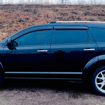 Дефлекторы окон VL-Tuning на Dodge Journey I 08- кроссовер (накладные)