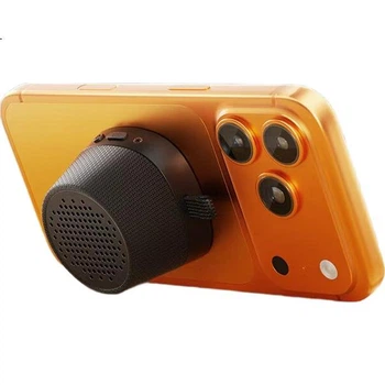 Компактная портативная колонка Ximalaya Heshengyin Mini Boom с магнитной стойкой и Bluetooth, влагозащищенная для использования в ванной комнате, подарок для мальчиков, серый цвет, с бесплатной ежемесячной картой подписки.