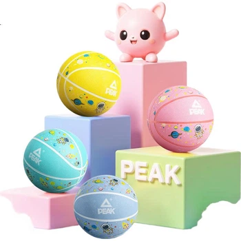 Детский баскетбольный мяч Peak Kids №5, износостойкий, для детей дошкольного возраста, размер 3-6 лет, маленький мяч №34.