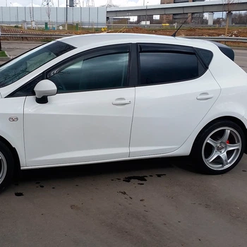 Дефлекторы окон VL-Tuning на Seat Ibiza IV 08- хэтчбек 5d (накладные)