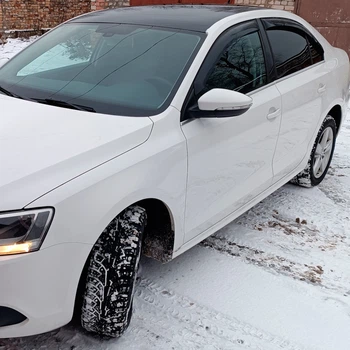 Дефлекторы окон VL-Tuning на Volkswagen Jetta VI 2010-2017 седан (накладные)