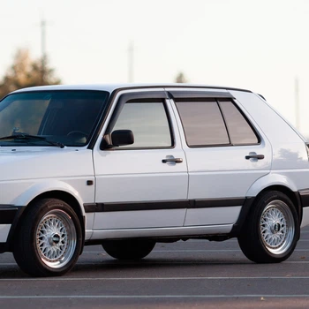 Дефлекторы окон VL-Tuning на Volkswagen Golf II 1983-1992 5d (накладные)