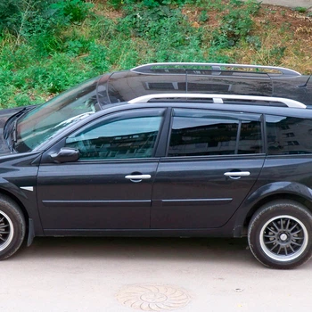 Дефлекторы окон VL-Tuning на Renault Megane II 2002-2009 универсал (накладные)
