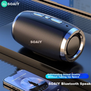 Портативная Bluetooth-колонка Soaiy SD-98 для кемпинга, автомобиля, дома и рабочего стола, с мощными басами, миниатюрная, компактная, практичный подарок для сотрудников, приз на ежегодном собрании.