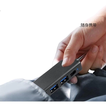 USB-хаб Lenovo, багатопортовий адаптер USB 3.0, кабель-подовжувач USB, розширювальна док-станція-хаб для ноутбука, конвертер-подовжувач USB BY01-3.0 (0,5 м)