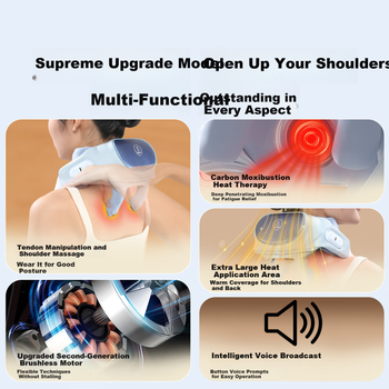 Массажер MIAOJIE R3 Supreme для шеи, плеч, поясницы и ног, для трапеции, синий